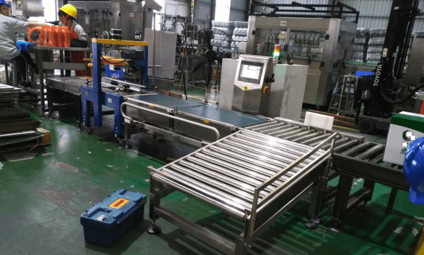Lube oil checkweigher